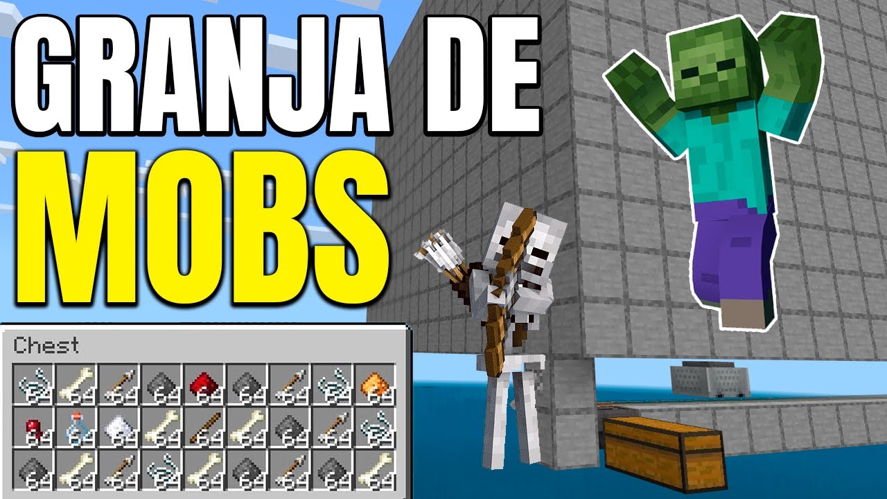 Como Hacer Una Granja De Mobs Para Minecraft Bedrock 1.19.2 (Facil ...