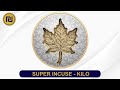 Super Incuse Silver Maple Leaf 1 Kilo Silver Coin