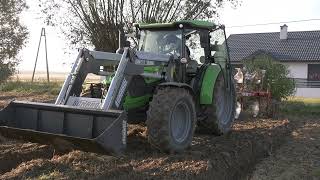 Traktor Deutz-Fahr 5125 i pług obracany Agro-Masz