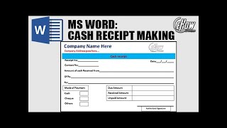 How to Make a Cash Receipt in Microsoft Word | eHow