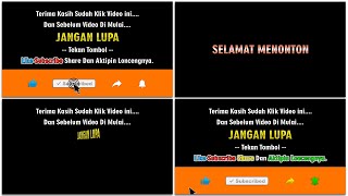 Text Ajakan Lengkap Dengan Animasi Subscribe  Like Share Full Effect mouse Klik Part 03