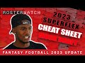 2023 Fantasy Football SuperFlex Cheat Sheet Mock Draft | Pick-by-Pick Strategy with Cody Carpentier