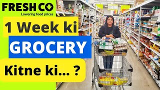 Canada Main 1 Week Ki Grocery Kitne Ki | Freshco Grocery Vlog