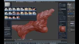 Blender - Dragon head sculpting