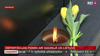 Deportācijas piemin arī Igaunijā un Lietuvā