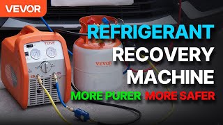 VEVOR Refrigerant Recovery Machine, 120V 60Hz for Vapor Liquid Refrigerant, Car Air Conditioning