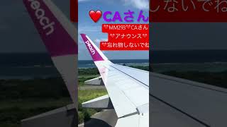 15❤ラジコンじゃ無いよ❤可愛い❤CAさんアナウンス❤新石垣空港❤到着❤忘れ物しないでね❤piece❤MM293❤福岡空港〜新石垣空港❤新石垣空港❤ショート❤続きは大画面でフルバージョン見てね❤