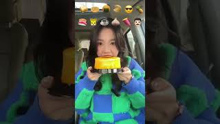 ASMR | Eating Emoji Foods 🍡🍉🍦🥑🍔 Different Eating Sounds #eating #emoji #emojifood #shorts #mukbang