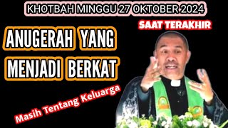 Pdt Yandi Manobe, KHOTBAH  BULAN KELUARGA _SAAT TERAKHIR,