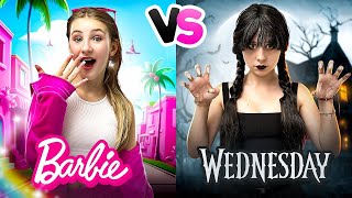 Wednesday Addams VS Barbie 🩷🖤 Авантуре Nikol i prijatelji | Цоол тинејџери