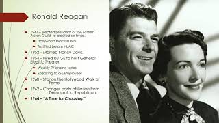 627 Lecture 27 Ronald Reagan "A Time for Choosing"