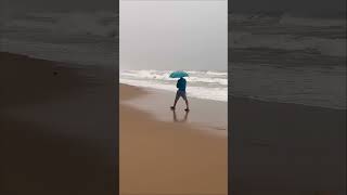Vizag beach during Michaung Cyclone..Part-1