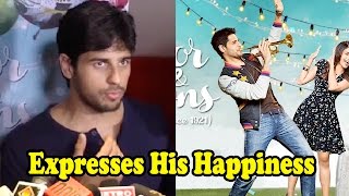 Sidharth Malhotra Expresses His Happiness On Kapoor & Sons Positive Response