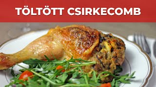 Gazdagon töltött csirkecomb videó recept (Stuffed Chicken Thighs)