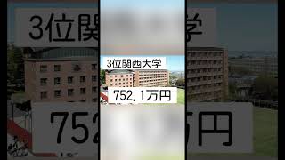 関関同立平均年収ランキング #大学 #大学入試 #大学受験 #受験 #私立大学 #関関同立