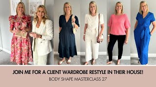 Body Shape Masterclass 27. Watch a Client Wardrobe Re-style. How to declutter yo