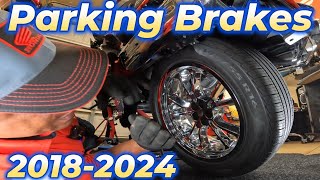 How to replace Rear Parking Brakes Pads for Honda Goldwings DCT (Part 1)