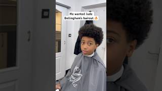 He wanted Jude Bellingham’s video #barber #haircut #realmadrid #football l