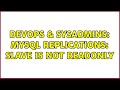 DevOps & SysAdmins: Mysql replications: slave is not readonly (4 Solutions!!)