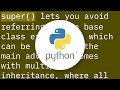 Understanding Python super() with __init__() methods