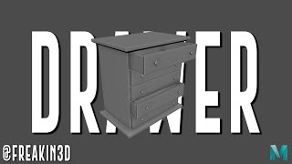 How to Model Drawer in Maya | 3D Drawer Modeling Tutorial