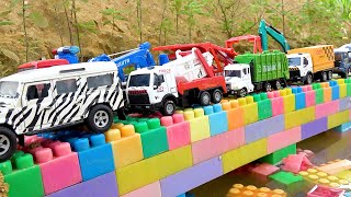 Build Bridge Blocks Toys Construction Vehicles Excavator Dump Truck Backhoe with BIBO TOYS