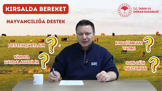 📢 Kırsalda Bereket Hayvancılığa Destek Projesi Açıklandı! 🐄