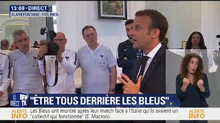 Les trois conseils de Macron aux Bleus \