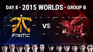 FNATIC vs AHQ E SPORTS CLUB Highlights | 2015 LoL World Championship S5 | FNC VS AHQ