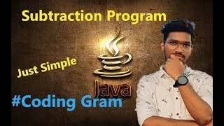 Subtraction program on Eclipse Java || #Coding Gram #javaprogam #subprogrm