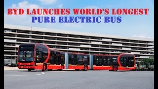 BYD K12A World's Longest Pure Electric Bus Launched