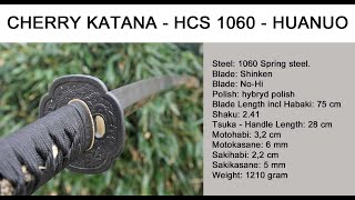 Cherry Katana  - HCS 1060 Tameshigiri Cutter - Huanuo Forge