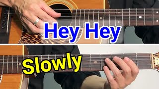 Hey Hey  Style - Slow - Eric Clapton / Big Bill Broonzy / Blues guitar Lessons and tips