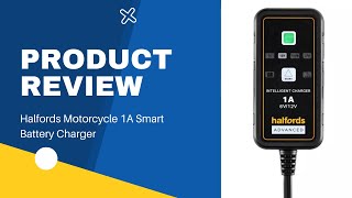 Halfords Motorcycle 1A Smart Battery Charger | Unboxing and Review.