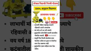 Free flour mill yojana 2024 maharashtra | नवीन अपडेट | महिलांना मिळणार मोफत पिठाची गिरणी #shorts