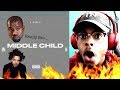 Kanye Got 24hrs | J. Cole - Middle Child | Reaction