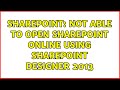 Sharepoint: Not able to open SharePoint Online using SharePoint Designer 2013 (4 Solutions!!)