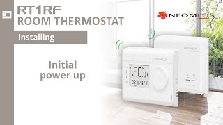 Initial power up - [Tutorials RT1 RF room thermostat]