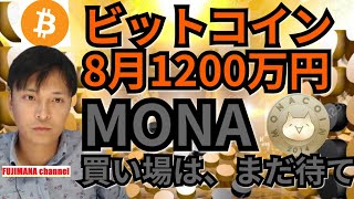 【仮想通貨ビットコイン, イーサリアム, リップル, モナコイン, NEM, DOT, IOST】BTCは8月1200万円?!MONAの買い場は待て