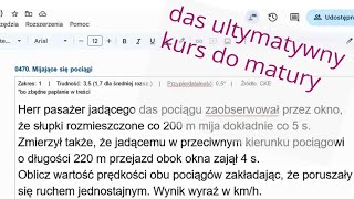 102. Mijające się pociągi (względność ruchu)