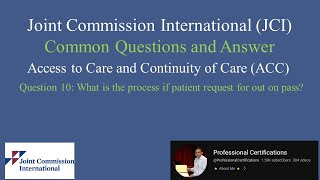 JCI QA 10-Access to Care and Continuity of Care (ACC)