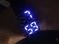 Blue LED Volcanic Lava Men Women Bracelet Wrist Watch -Cheap