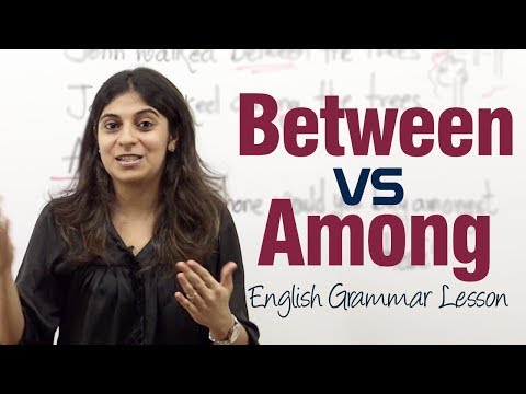 How do you use between in a sentence?