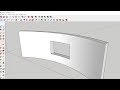 SketchUp: Hole in Curved Wall