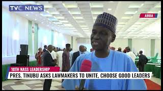 President Tinubu Asks Lawmakers to Unite, Choose Good NASS Leader