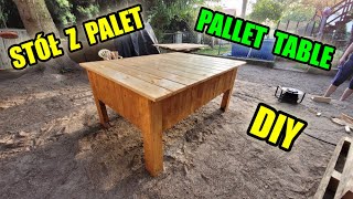 🤩Stół z palet🤩 - DIY Pallet Table - TIME LAPS🚀