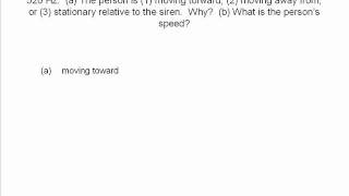 Doppler effect2 animated physics problem solved