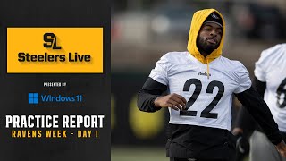 Steelers Live Practice Report: Ravens Week - Day 1 | Pittsburgh Steelers