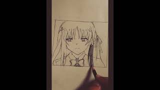 Suzune Horikita drawing #likeandsubscribe #classroomoftheelite #shorts #animedrawing