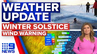 Australian Weather Forecast: Rain and Temperature Outlook - June 22 | 9 News Australia